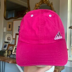 Women's Adidas Climalite Baseball Hat Cap Hot Pink One Size Adjustable Running